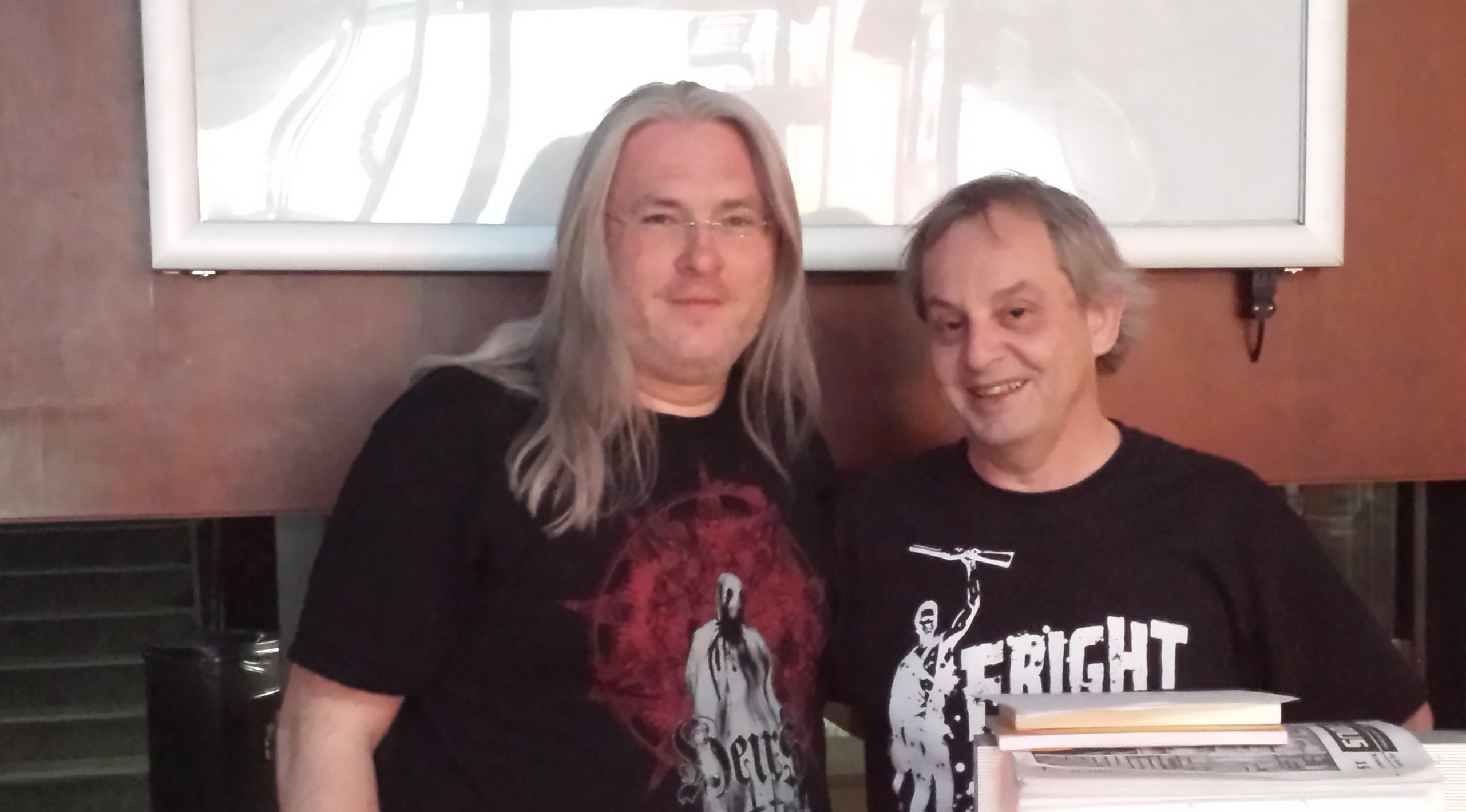 Michael Tillmann und Heinz Olbrich, der Veranstalter der Fright Night Wien 2014